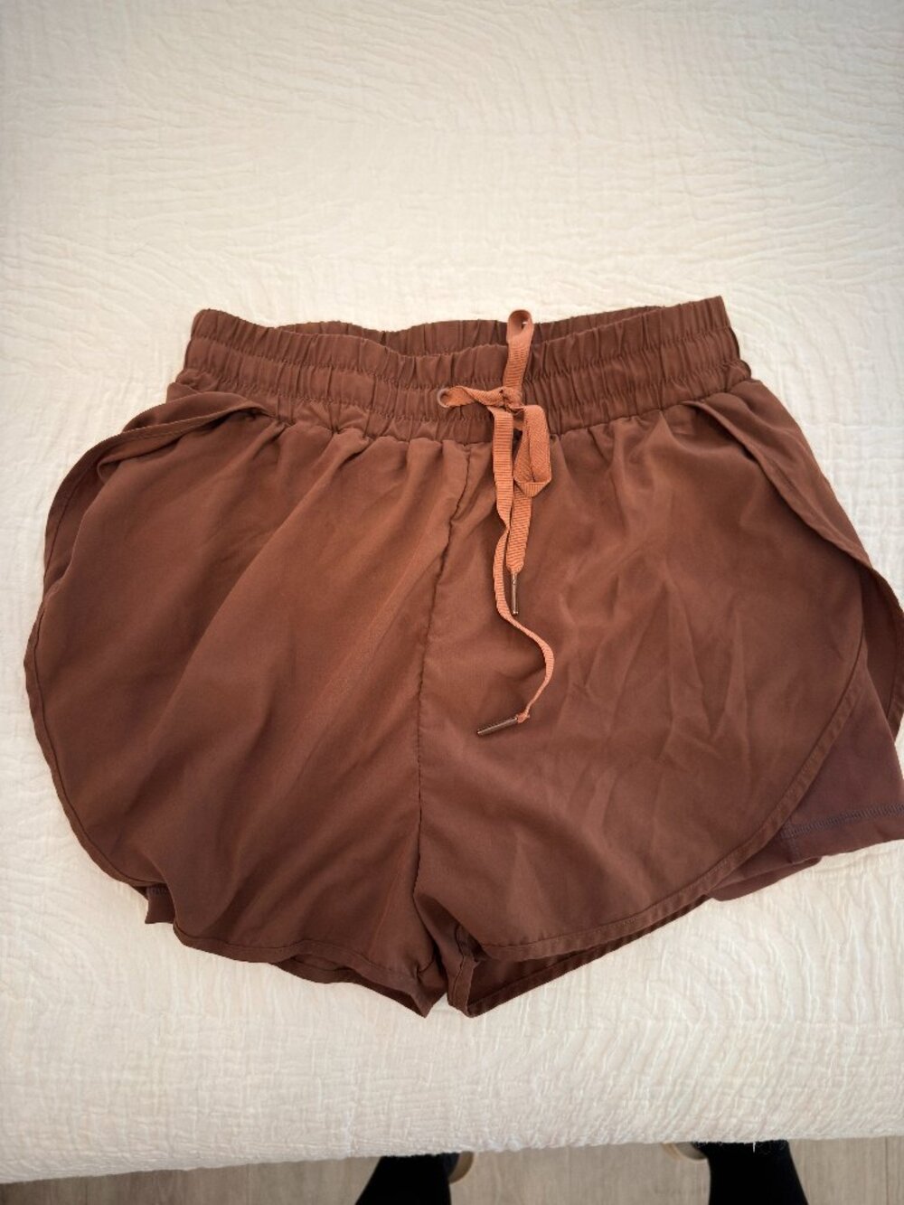Buffbunny Brown Flowy Drawstring Athletic Shorts Size Small